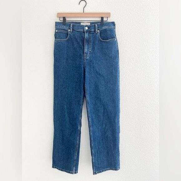 Everlane The Way High Straight Jean in Indigo 29 - Picture 2 of 6